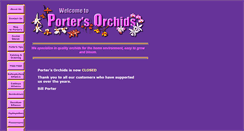 Desktop Screenshot of portersorchids.com
