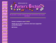 Tablet Screenshot of portersorchids.com